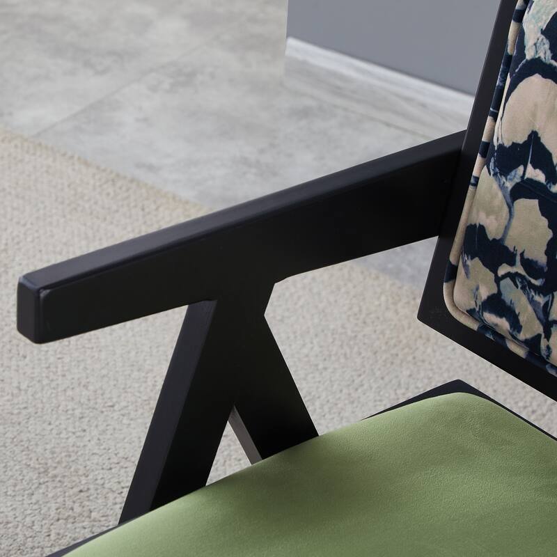 Armrest Solid Wood Dining Chair, Living Room Chair
