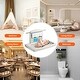 preview thumbnail 5 of 8, Gray HDPE Foldable Wall Baby Changing Table with Safety Belt & Rods - 33.86 x 22.24 x 19.69 inch