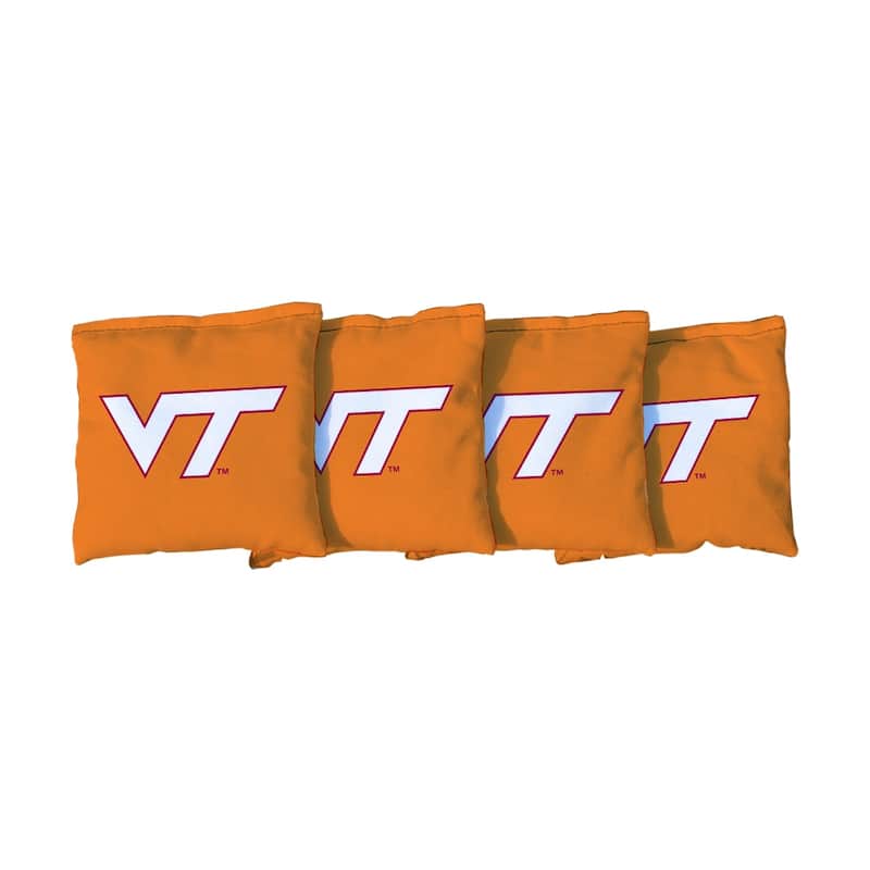 Virginia Tech Hokies Orange Cornhole Bags - All-Weather Resin Filled