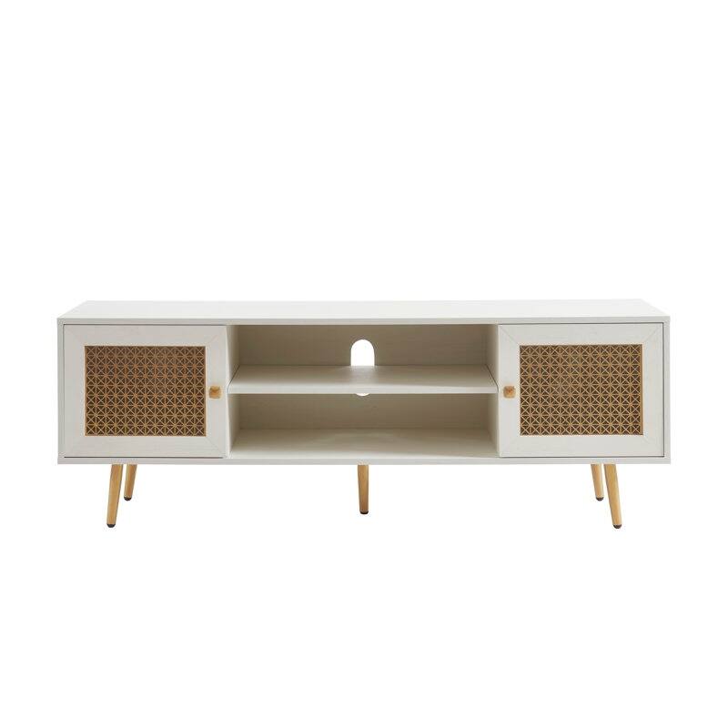 59 Inch TV Stand for 65'' TV, Classic Entertainment Center Media Console - 59"Wx15.5"Dx 20.9"H