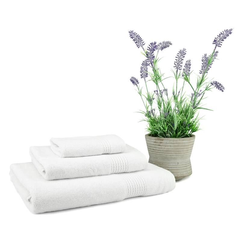 East'N Blue Lara Turkish Cotton Bath Towel Set (Set of 3) - (1 Bath Towel, 1 Hand Towel, 1 Washcloth)