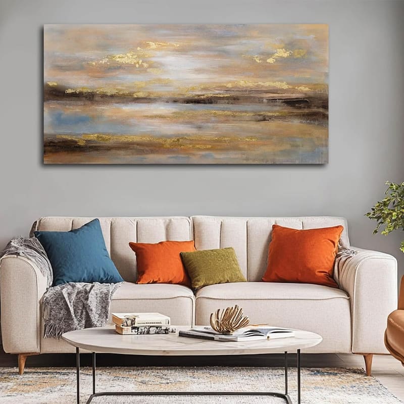 Abstract Wall Art Poster Prints Gold Art Pictures