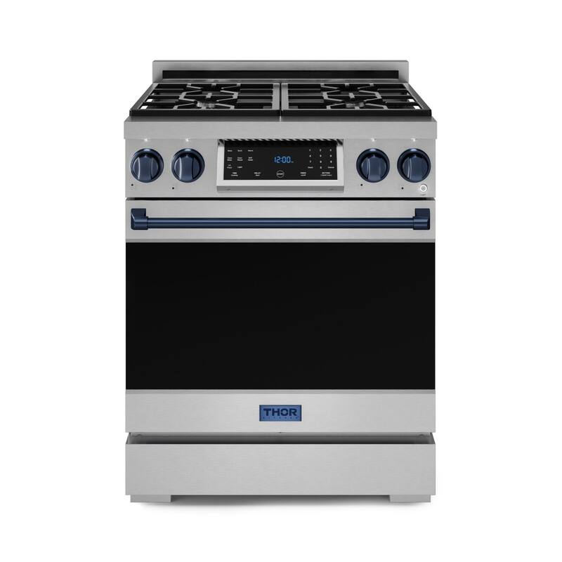 Thor Kitchen RSG30 Gordon Ramsay 4.5 Cu. Ft. Free Standing Gas Range - Stainless Steel / Navy Blue