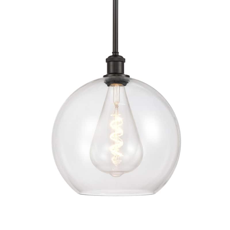 Innovations Lighting 516-1S-14-12 Athens Pendant Athens 12" Wide - Oil Rubbed Bronze / Clear