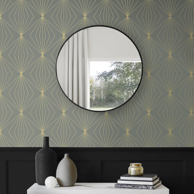 Seabrook Designs Diamond Vector Non-Woven Unpasted Wallpaper