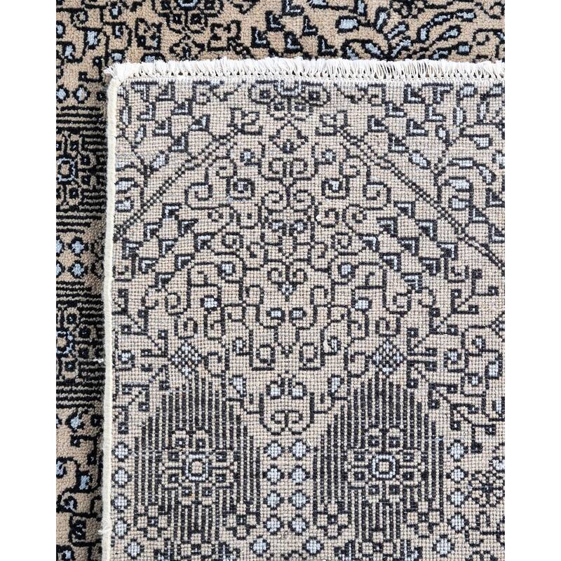 Ikat One-of-a-Kind Hand-Knotted Area Rug - Beige, 8' 1" x 10' 0" - 8' 1" x 10' 0"