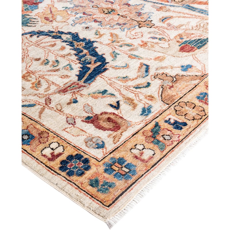Serapi One-of-a-Kind Hand-Knotted Area Rug - Ivory - 8' 10" x 11' 9"