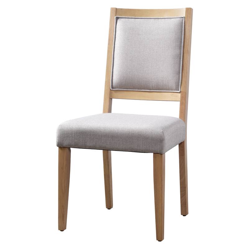 82" Rustic Extendable Dining Table Set: 7-Piece Trestle Table with 6 Upholstered Chairs & 2 Removable Leaves