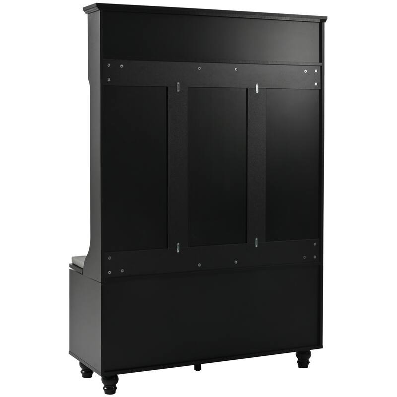 47.2'' Wide Hall Tree with Storage Bench - 47.2" D x 17.8" W x 69.1" H