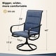 preview thumbnail 13 of 15, MAISON ARTS Patio Swivel Dining Chair Set of 2, with Textilene Padded Sling Fabric