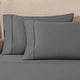preview thumbnail 41 of 50, Superior 1200 Thread Count Egyptian Cotton Solid Pillowcase - (Set of 2) King - Charcoal