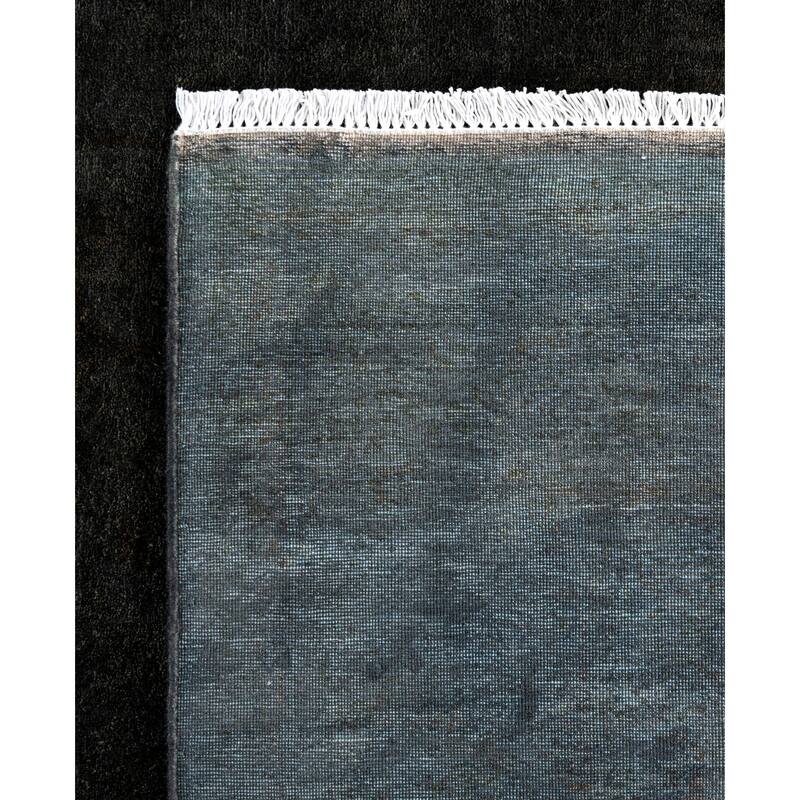 Overdyed One-of-a-Kind Hand-Knotted Area Rug - Black - 4' 9" x 7' 2"
