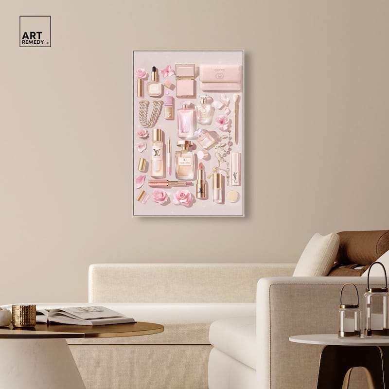 Light Make Up Accessories Canvas by Art Remedy