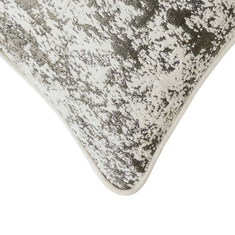 Ana Contemporary Silver Throw Pillows (Set of 2) by Furniture of America