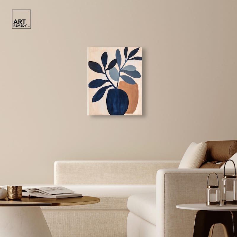 Blue Matisse Jar I Canvas by Art Remedy, Gallery Wrapped