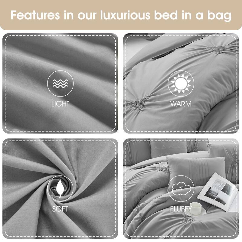 Nanshing Agathe 7 Piece Pintuck Comforter Set
