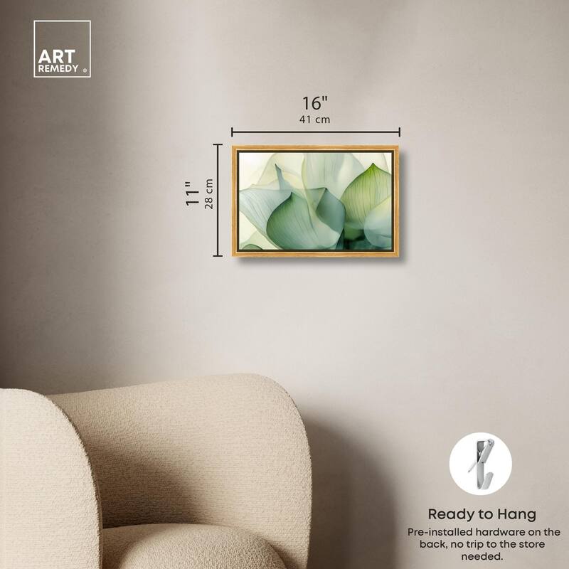 Translucent Floral Layers Canvas by Art Remedy