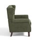 preview thumbnail 41 of 77, Button Tufted Armchair Wingback Wood legs Accent Chairs (Set of 2)