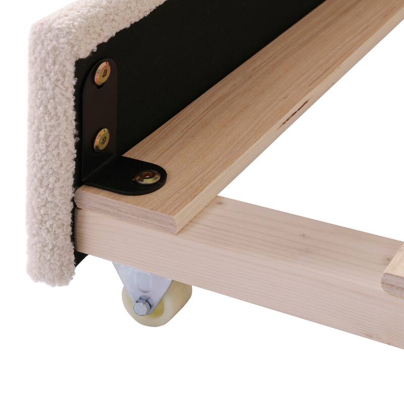 Upholstered Daybed with Storage Armrests, Trundle and Latest Integrated Bluetooth Audio System