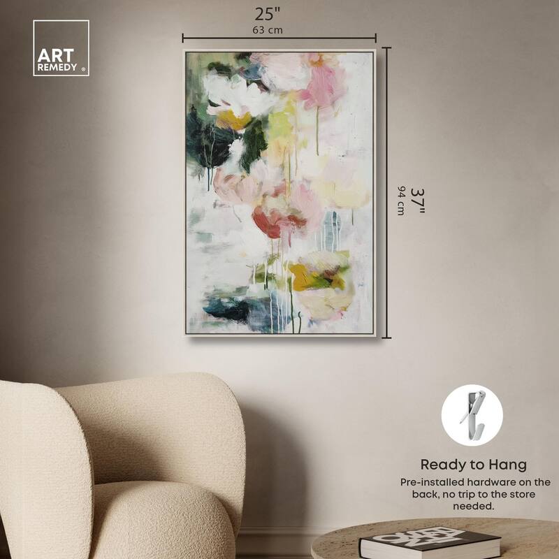 Dripping Colors III Canvas by Art Remedy
