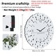 preview thumbnail 2 of 10, 31.4” Round Mirrored Wall Clock Decor Silver Glass Mirror Clock - 80cm