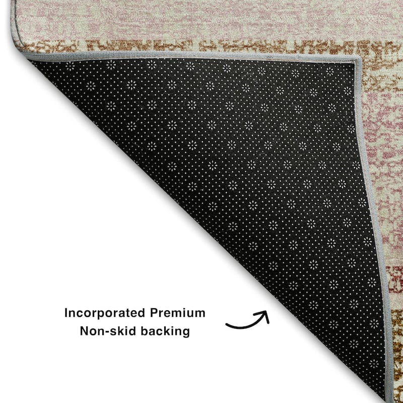 Premium Washable Super Soft Vintage Stripe Mayfield Rug