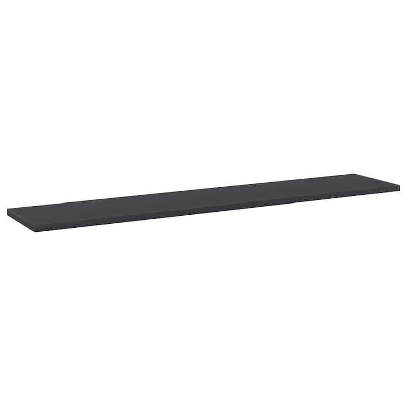 vidaXL Bookshelf Boards 8 pcs Gray 39.4"x7.9"x0.6" Chipboard