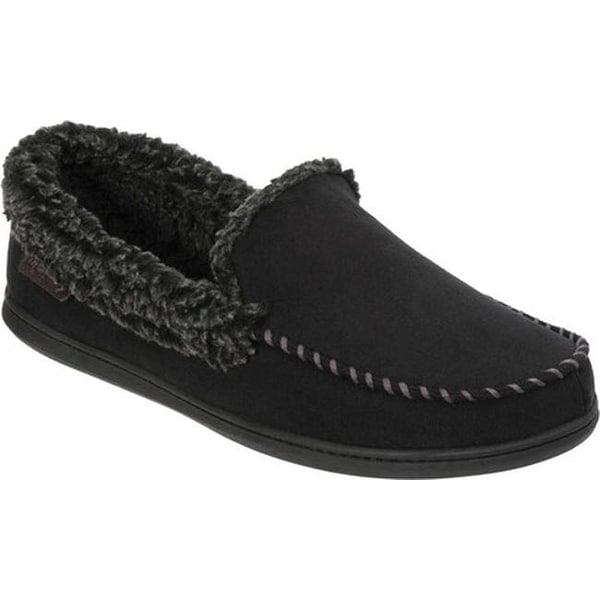 mens wide width moccasin slippers