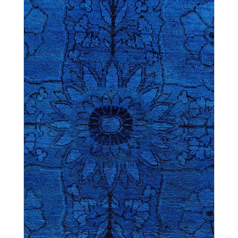 Vibrance, One-of-a-Kind Hand-Knotted Area Rug - Purple, 9' 0" x 11' 7" - 9' 0" x 11' 7"