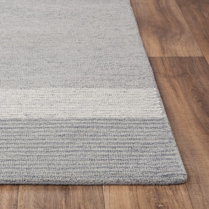 Alora Decor Wondrous Blue Hand-tufted Wool Rug