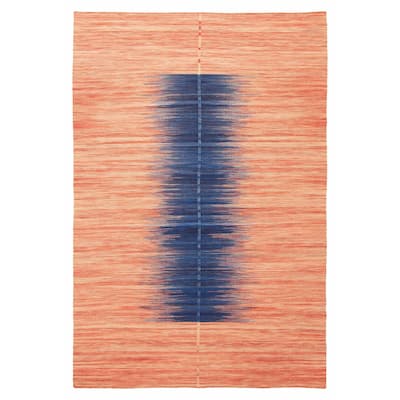ECARPETGALLERY Flat-Weave Ankara FW Red Wool Kilim - 5'3 x 7'7