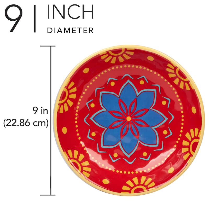 Certified International Spice Love Set of 4 Soup Bowls - 9" Diam x 2"