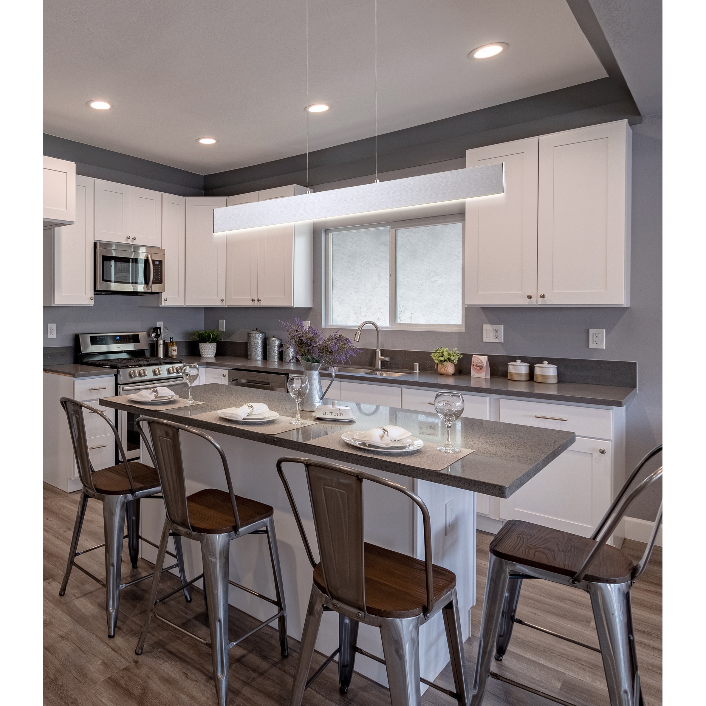 Julian 40-Inch Dimmable LED Linear Metal Light Fixture-image