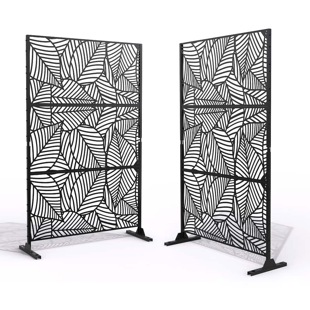 2Set Patio Outdoor Privacy Metal Screens and Panels