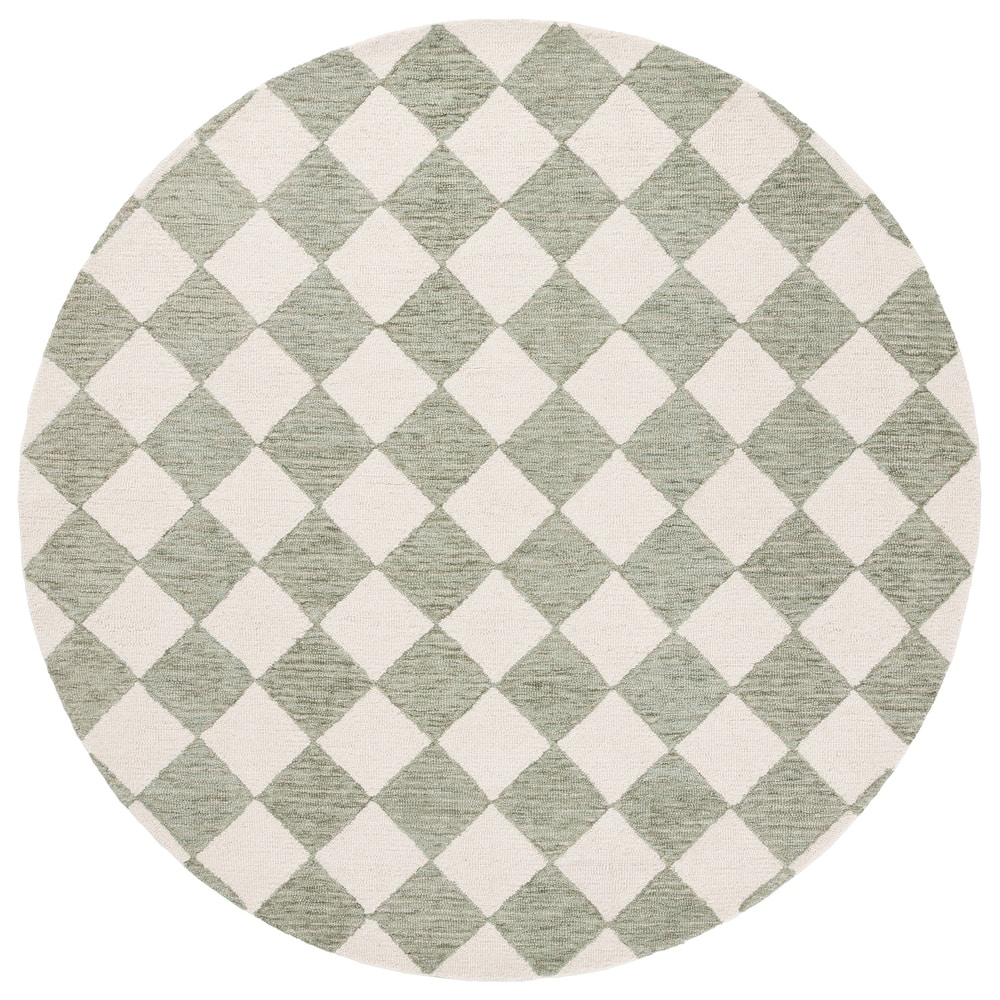 SAFAVIEH Handmade Ebony Edita Modern & Contemporary Wool Rug