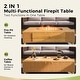 preview thumbnail 36 of 37, MAISON ARTS Outdoor Sofa Set，All-Weather Solid Wood Wicker Sectional Furniture Set