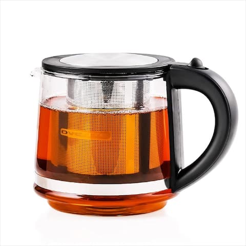 Ovente 27 Ounce Reusable Loose Leaf Tea Infuser Well Matched with Kettle KG612S, Black - 27 ounces