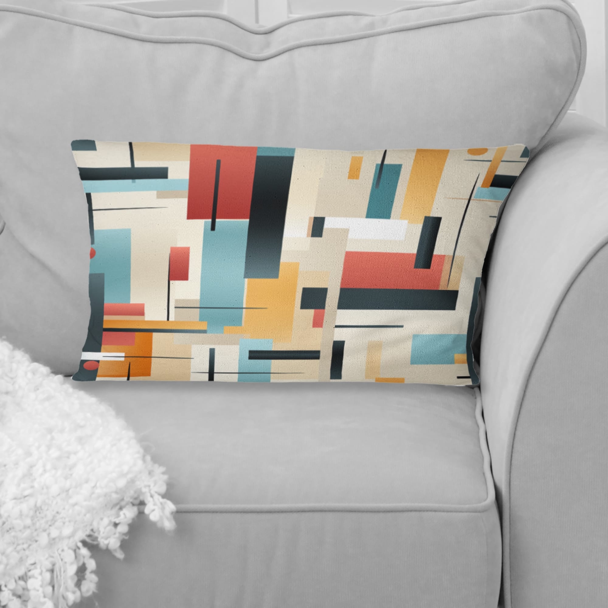 Designart "Urban Simplicity II" Geometric Printed Throw