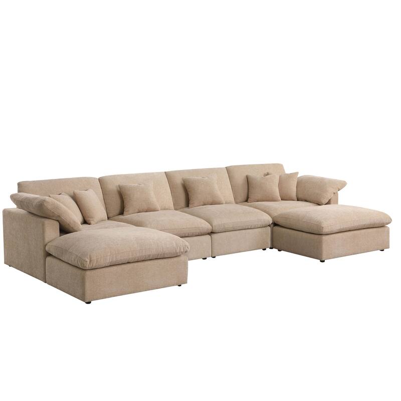 6 - Piece Chenille Sectional