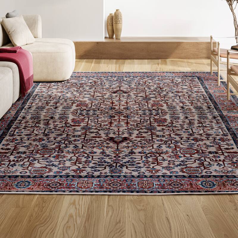JONATHAN Y Cirali All-Over Persian Machine Washable Area Rug