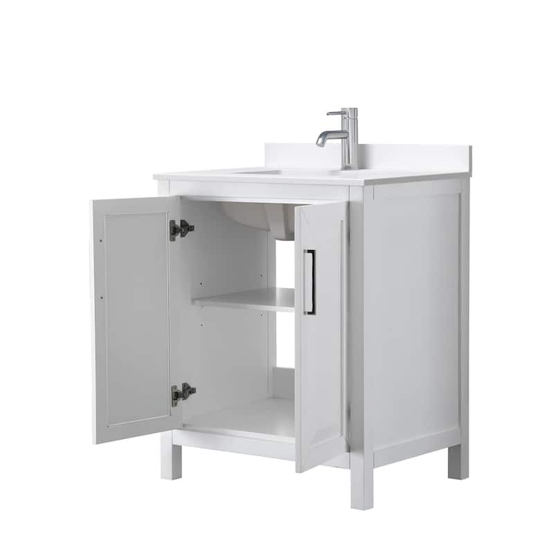 Wyndham Collection WCV252530S-QTZ-UNSMXX Daria 30" Free Standing