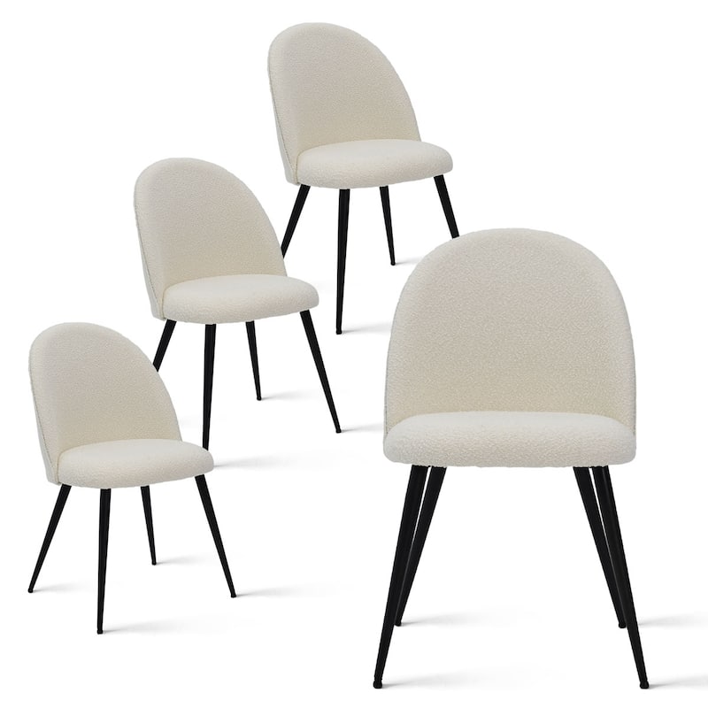 Contemporary Beige Dining Chair (Set of 4)