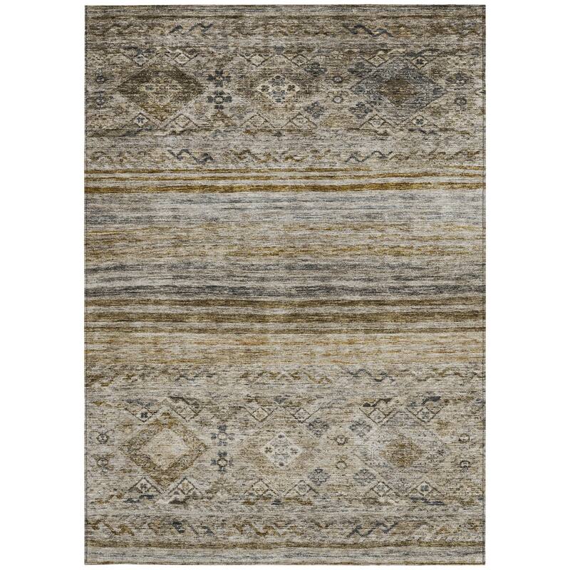HomeRoots Floral Transitional Rectangle Outdoor Rug