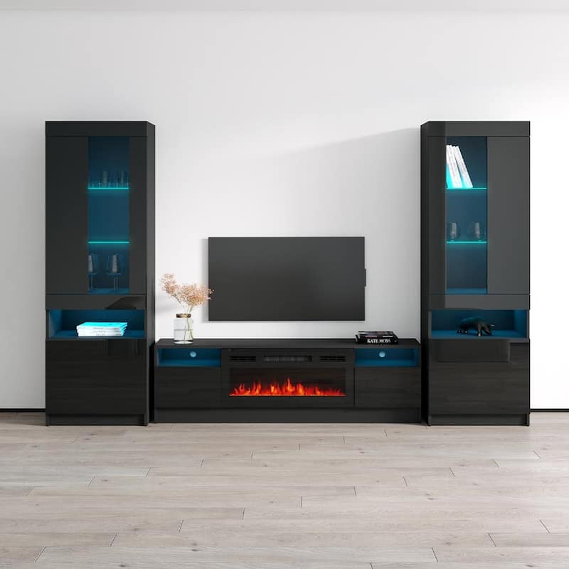 Duke BL-EF Entertainment Center - Black