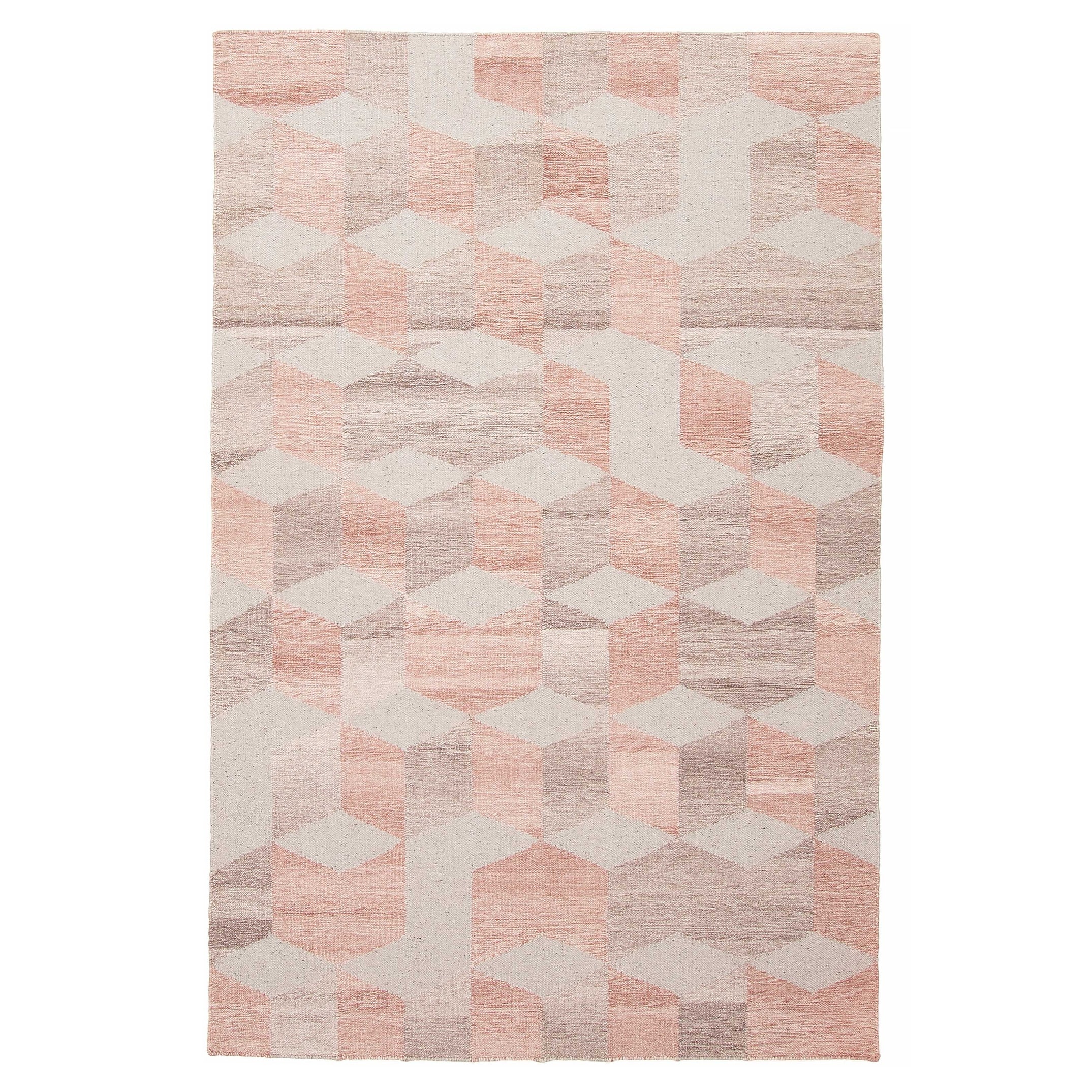 ECARPETGALLERY Flat-Weave Ankara FW Grey Wool Kilim - 5'3 x 7'7