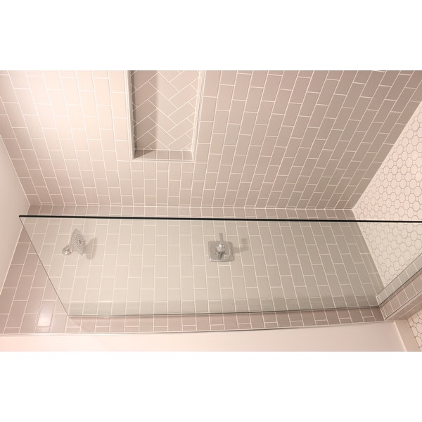 Linea Frameless Shower Door 34 In X 72 Open Entry Design Linea Frameless Shower Door 34 In X 72 Open Entry Design Free Shipping Today 10515037