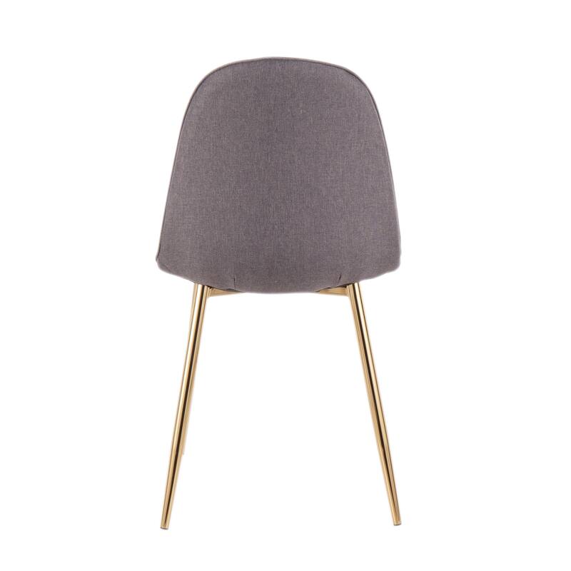 Silver Orchid Stone Gold Dining Chair - Set of 2