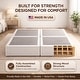 preview thumbnail 12 of 37, Onetan 8-Inch & 4-Inch Wooden Box Spring/Foundation Ideal for Mattress, No Assembly Needed, White.