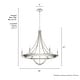 preview thumbnail 11 of 40, Hunter Perch Point Chandelier, Wheel, Candle, Dining Room, Entry, Modern Rustic, Industrial