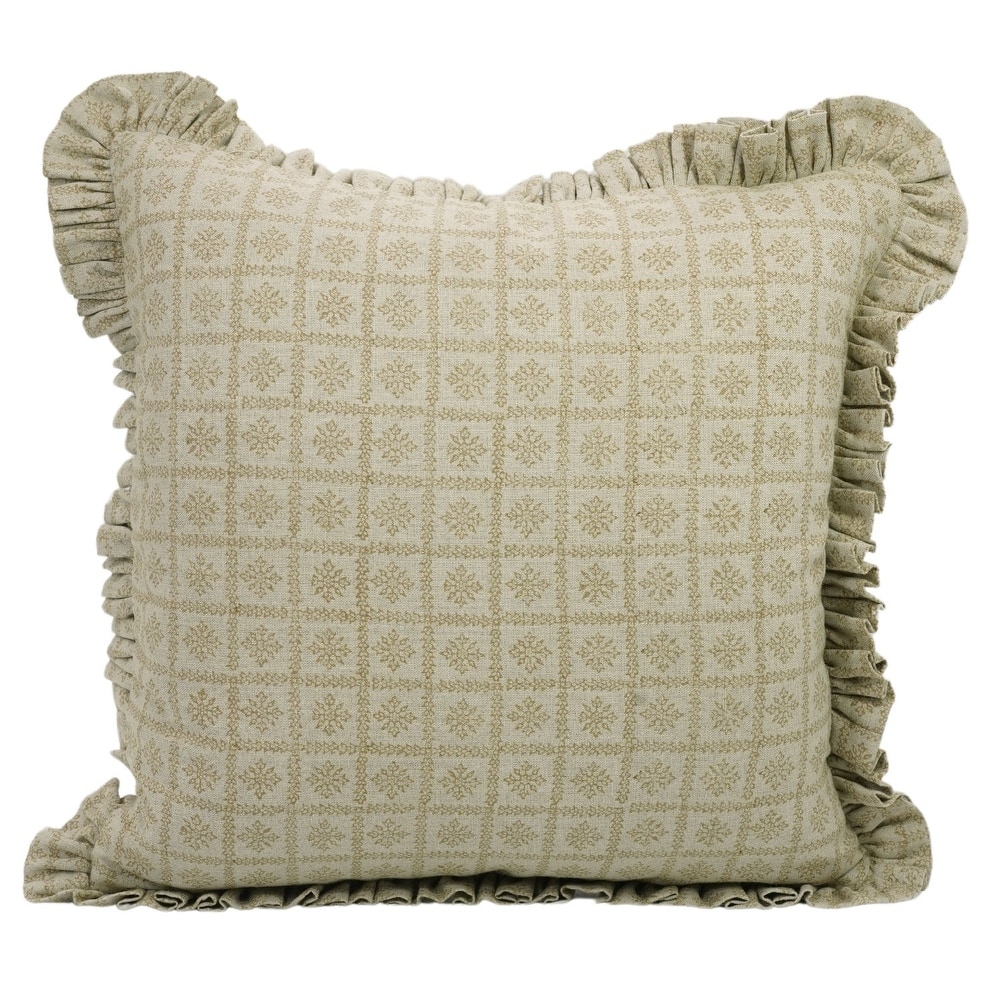 Sophisticated Classic Indian Block Print Cushion Cover- CHOCOCHIP